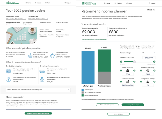 Screenshot of new member self-service system